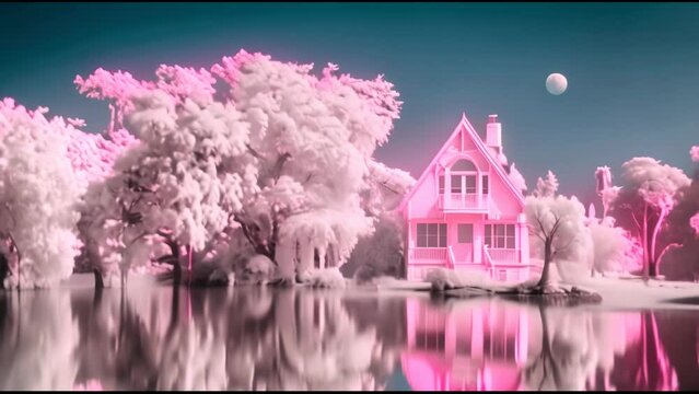 landscape with houses