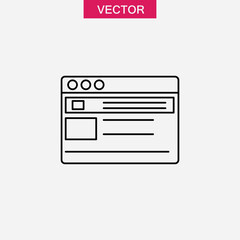 Obraz premium Web design line icon, simple flat black trendy style illustration for web and app on white background..eps