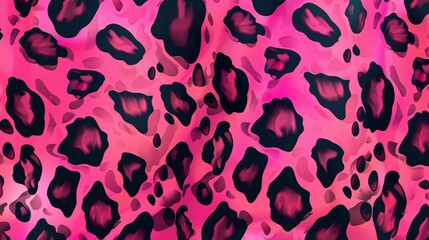Pink Leopard Print Abstract Background