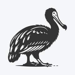 Majestic Dodo Silhouette, A Timeless Tribute to an Iconic Extinct Bird © Jannatul