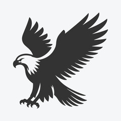 Fototapeta premium Majestic Eagle Silhouette, The Symbol of Freedom and Strength 