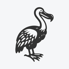 Majestic Dodo Silhouette, A Timeless Tribute to an Iconic Extinct Bird