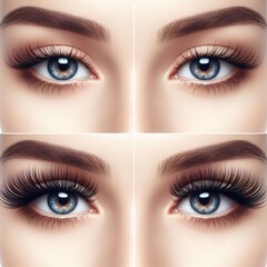 Animal and women's eyes