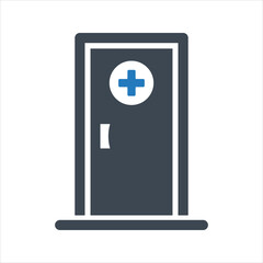 Obraz premium First aid room icon. First aid at work icon. Vector and glyph