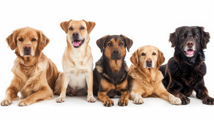 Fototapeta premium group of dogs
