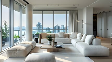 Fototapeta premium Professional Architectural Photography, Interior photography of a luxury corporate corner house