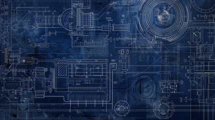 Fototapeta premium architecture blueprints and schematics background texture