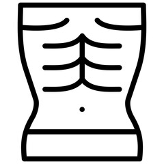 hunger icon illustration design with outline