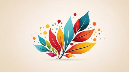 Fototapeta premium Leaf logo isolated on white backgraund