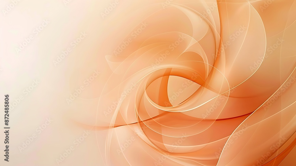 Poster modern backgrounds with shades ranging from light peach to deep peach. there is a small empty space 