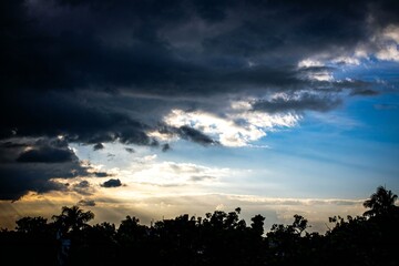 Fototapeta premium sunset in the clouds