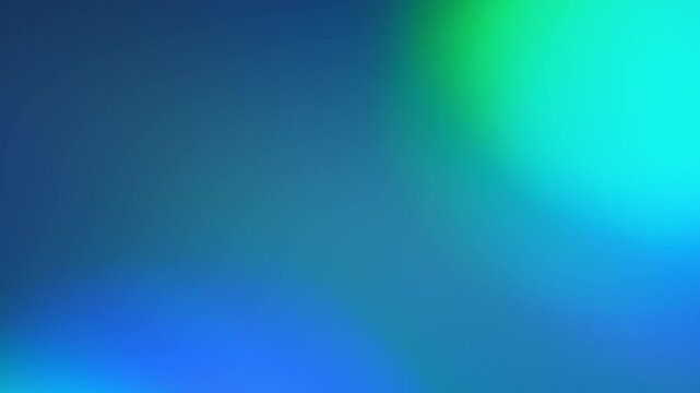 Abstract light blue, green, cyan animated background. Amazing soft blurred gradient color. Digital smooth wallpaper. Smooth color transitions. Illusion light show