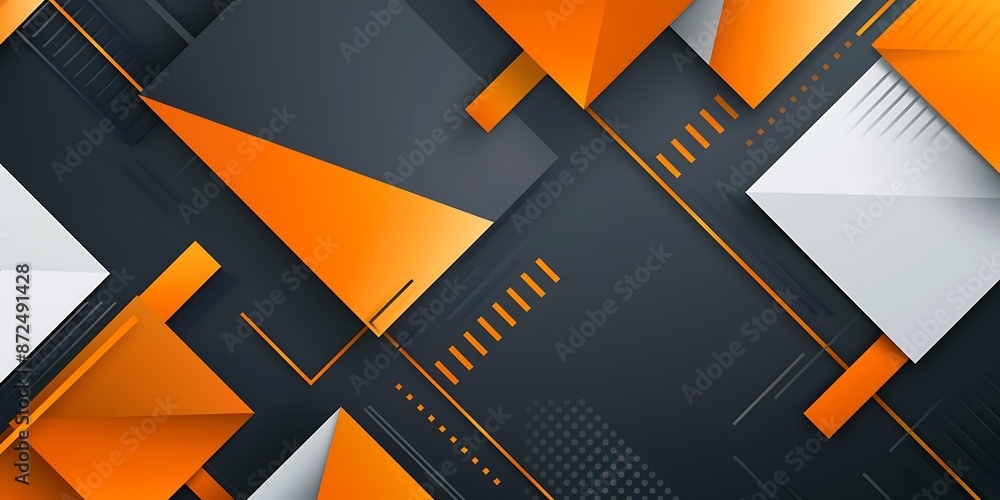 Poster a modern and sleek abstract background with geometric shapes. the design features an array of angula