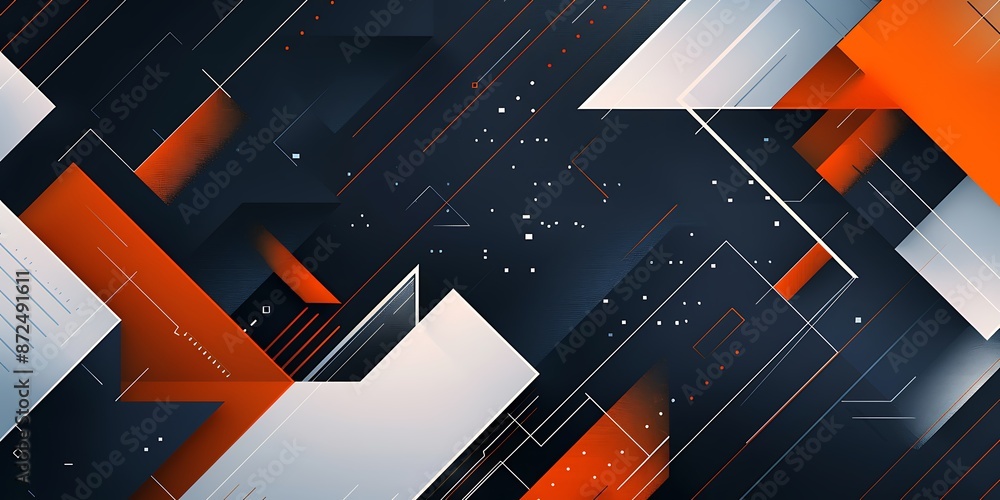 Poster a modern and sleek abstract background with geometric shapes. the design features an array of angula