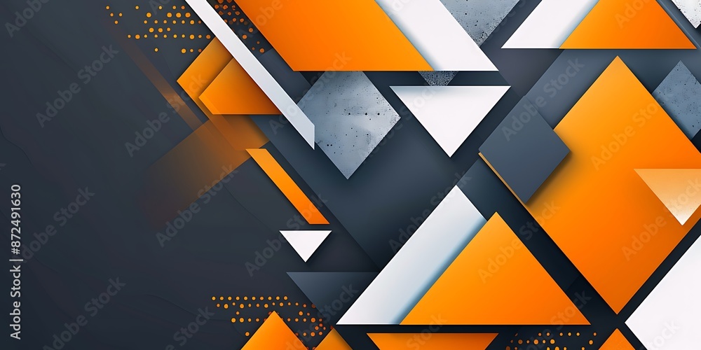 Poster a modern and sleek abstract background with geometric shapes. the design features an array of angula