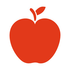 apple fresh fruit isolated icon vector illustration design in red color