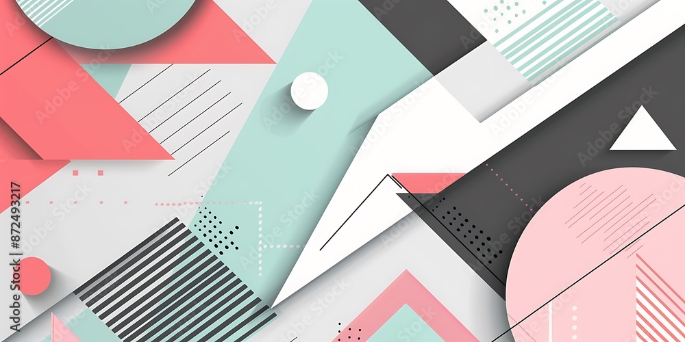 Poster a modern and sleek abstract background with geometric shapes. the design features an array of angula