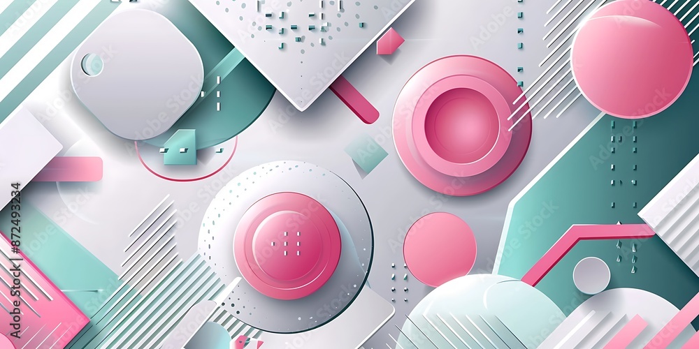 Poster a modern and sleek abstract background with geometric shapes. the design features an array of angula