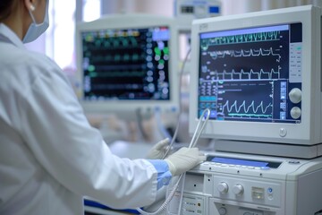 A doctor using a digital x-ray viewer in a hospital, symbolizing the advanced diagnostic tools available in modern medical facilities for accurate diagnosis