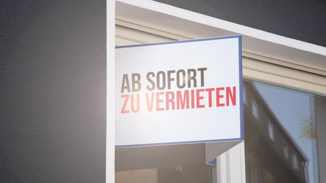 Eine Tafel Wohnung zu Vermieten