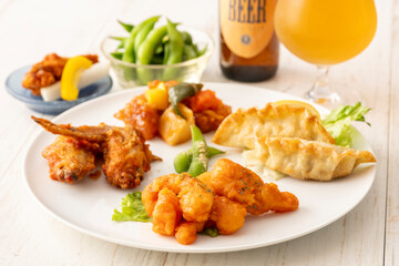 クラフトビールと枝豆