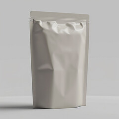 A Modern realistic blank plastic packag design for the product with background