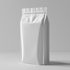A Modern realistic blank plastic packag design for the product with background