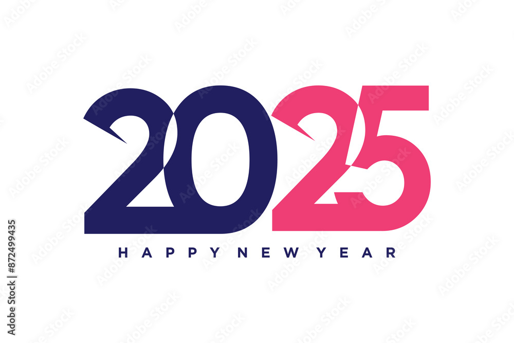 Poster 2025 design vector idea with creative modern style high resolution template