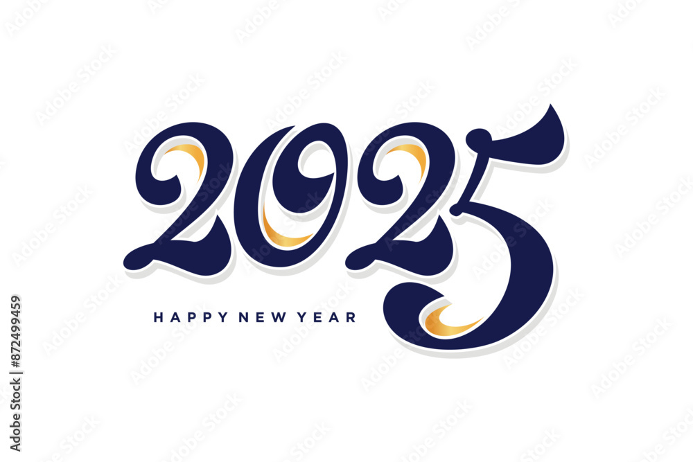 Poster 2025 design vector idea with creative modern style high resolution template