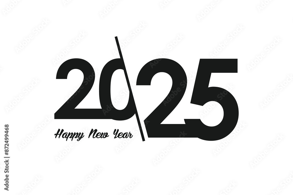 Poster 2025 design vector idea with creative modern style high resolution template