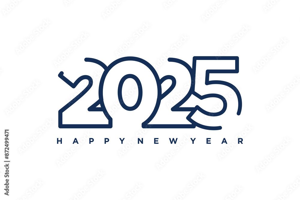 Poster 2025 design vector idea with creative modern style high resolution template