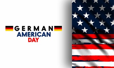 German American Day. In the United States on October 6, Suitable for. Social Media Posts, Posters, Banners etc