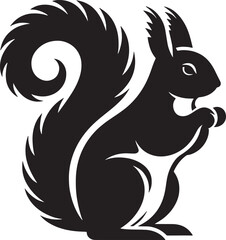 Squirrel Silhouette Vector illustration