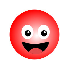 red smiley face