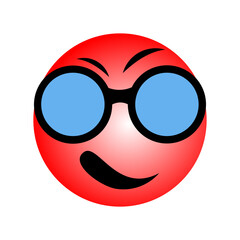 Naklejka premium smiley face mask