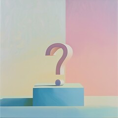 question mark on a white background