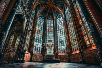Stained Glass Chapel Interior