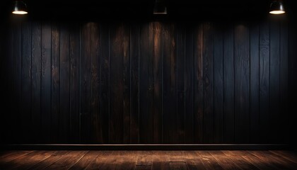 Black wood texture background coming from natural tree. Old wooden panels that are empty and beautiful