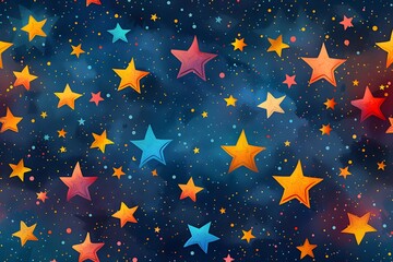Fototapeta premium Star Abstract Background Set