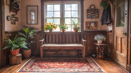 Rustic Country Entryway