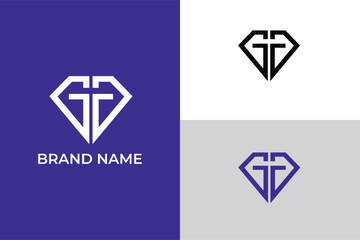 letter GG diamond icon modern abstract Minimal elegant monogram art logo letter G diamond jewellery shop Outstanding professional trendy business logo