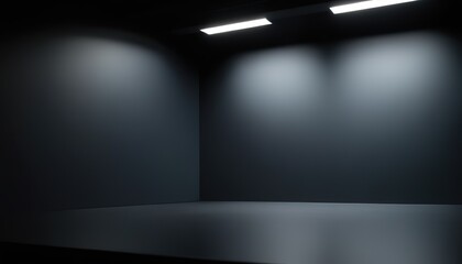 dark grey and black gradient, empty space room for showing display your products. background, gradient room studio.