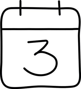 recommend clip art: Hand-Drawn Calendar Page Icon