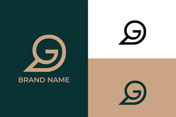 initial letter G modern abstract vector, letter G abstract snail design logo, Nautilus logo vector. Seashell concept design, Line snail logo design, modern and simple the pearl logo © Zayn