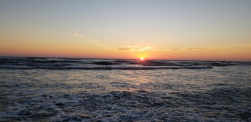 Atardecer en la playa