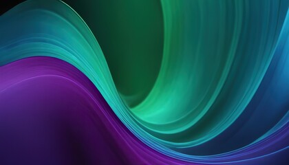 Obraz premium blue, green and purple abstract wave background design