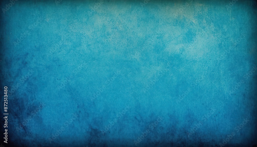 Poster vintage blue texture for background. artistic plaster. abstract pattern. illuminated rough surface b
