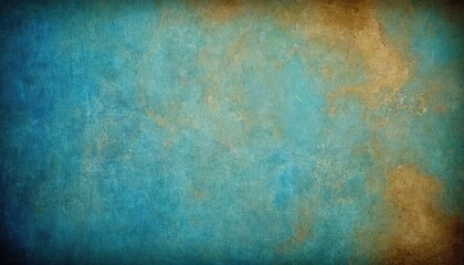 Obraz premium Vintage blue texture for background. Artistic plaster. Abstract pattern. Illuminated rough surface background design