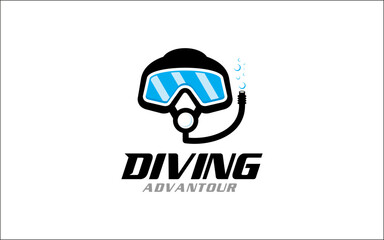 Illustration graphic vector of scuba diving logo design template