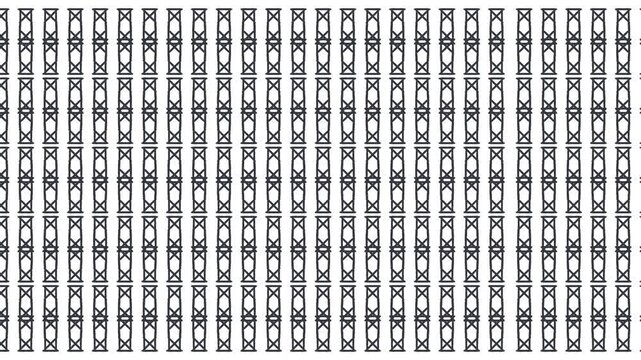 Moving seamless knitted pattern